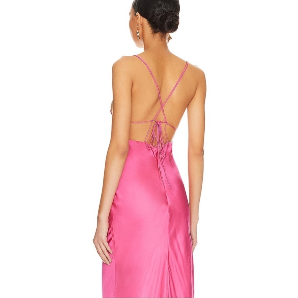 Bardot Vibrant Pink Backless Dress